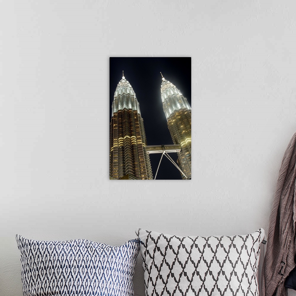 A bohemian room featuring Petronas Twin Towers, Kuala Lumpur, Malaysia