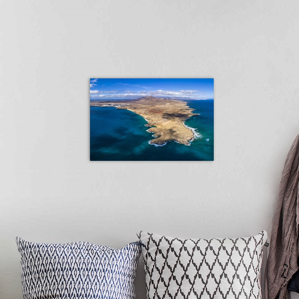A bohemian room featuring Playa del Papagayo near Playa Blanca, Lanzarote, Canary Islands, Spain, Atlantic, Europe