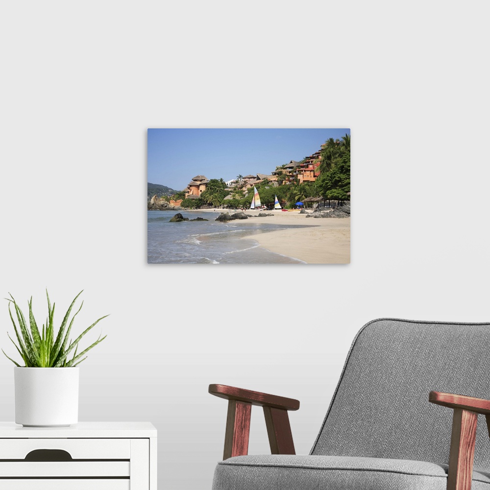 A modern room featuring Playa La Ropa, Zihuatanejo, Guerrero state, Mexico, North America