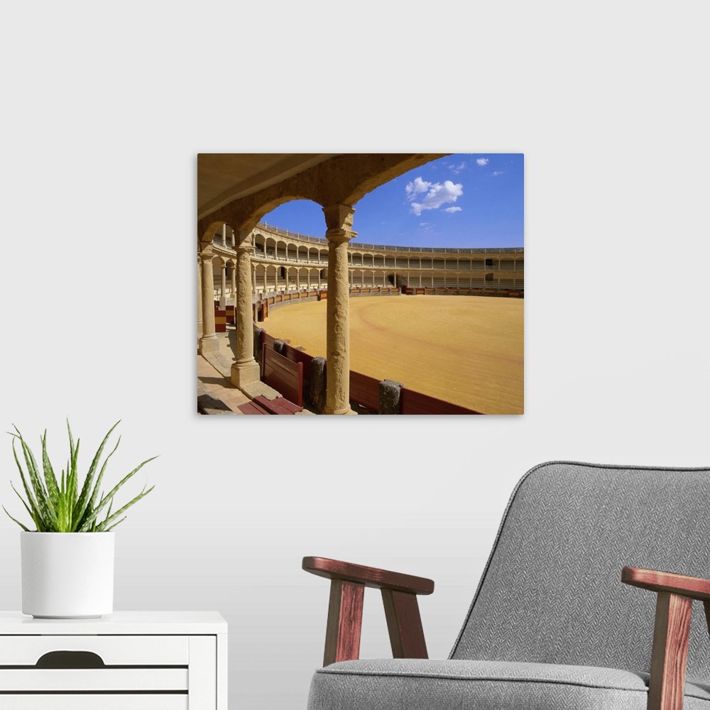 A modern room featuring Plaza de Toros (bull ring), Ronda, Andalucia (Andalusia), Spain
