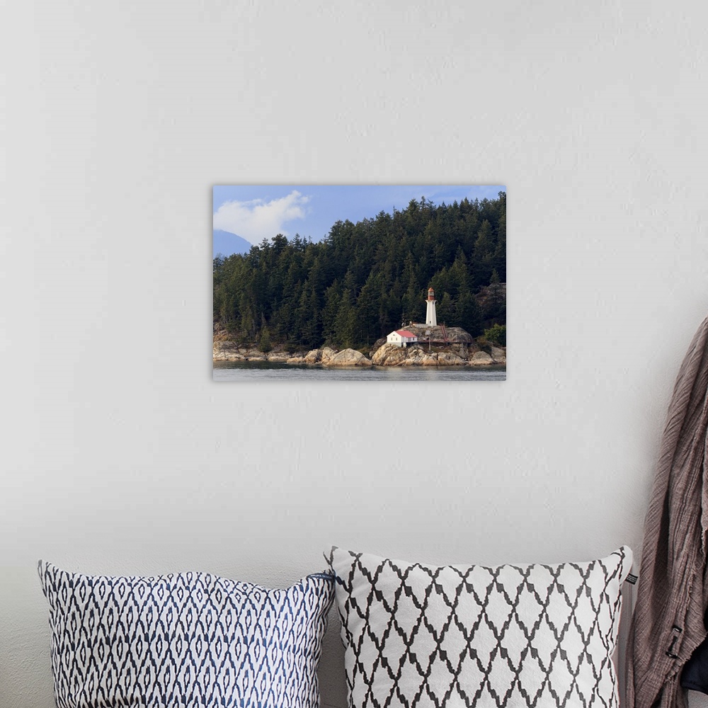 A bohemian room featuring Point Atkinson Lighthouse, Vancouver, British Columbia, Canada, North America