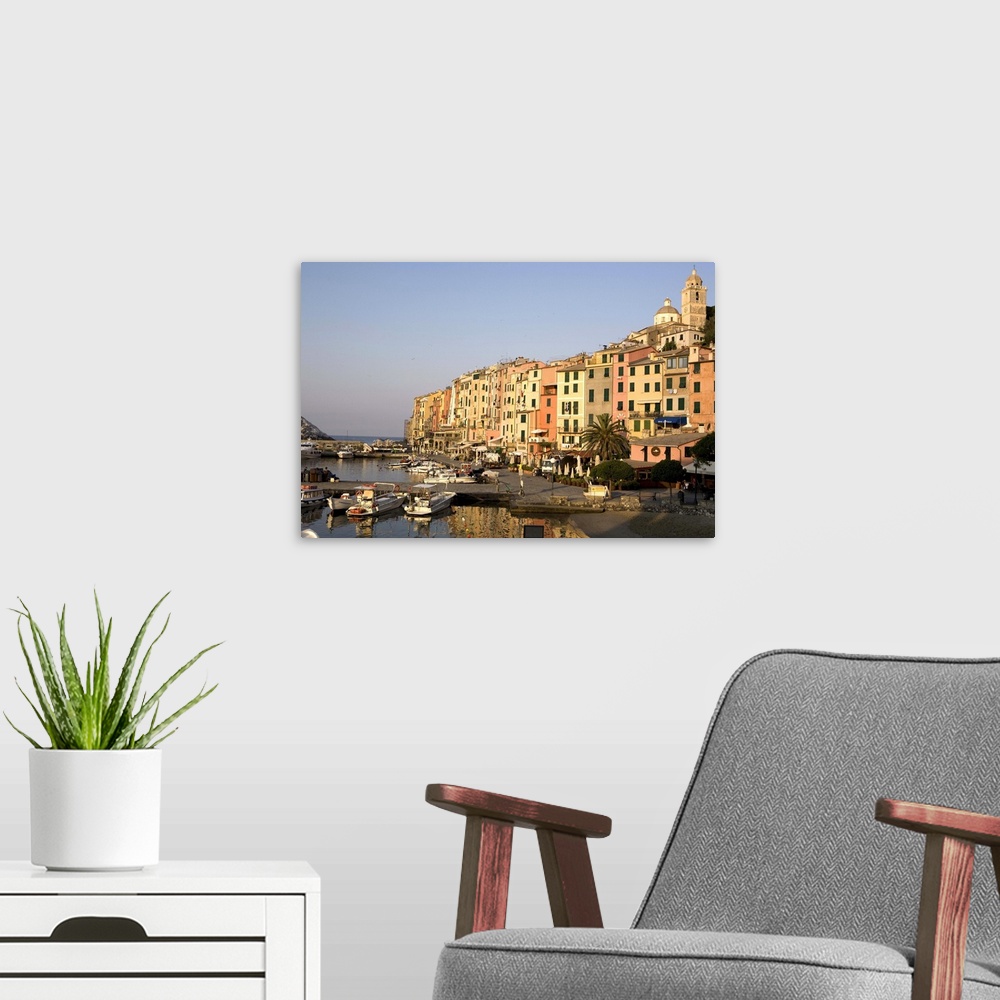 A modern room featuring Portovenere, Cinque Terre, Liguria, Italy
