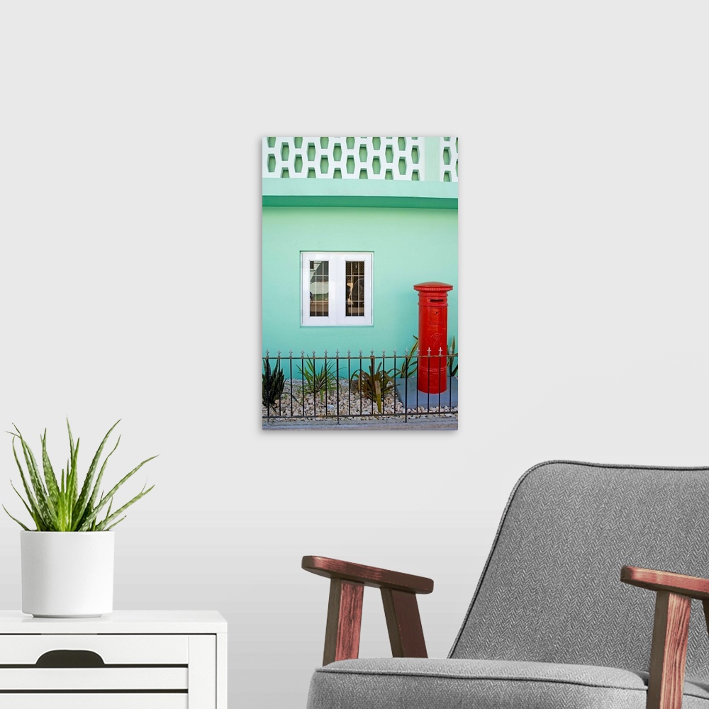 A modern room featuring Post Office, St. Johns City, Antigua Island, Antigua and Barbuda, Lesser Antilles