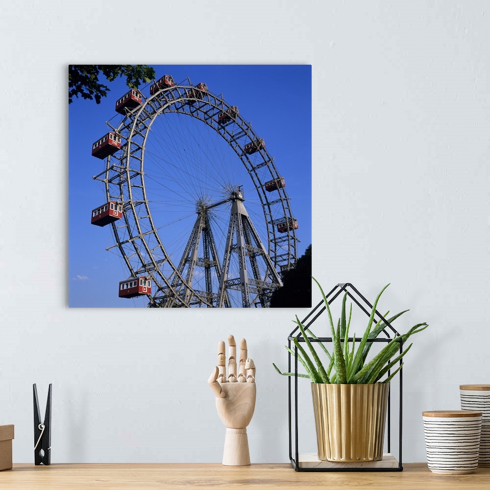 A bohemian room featuring Prater Ferris Wheel featured in film The Third Man, Vienna, Austria