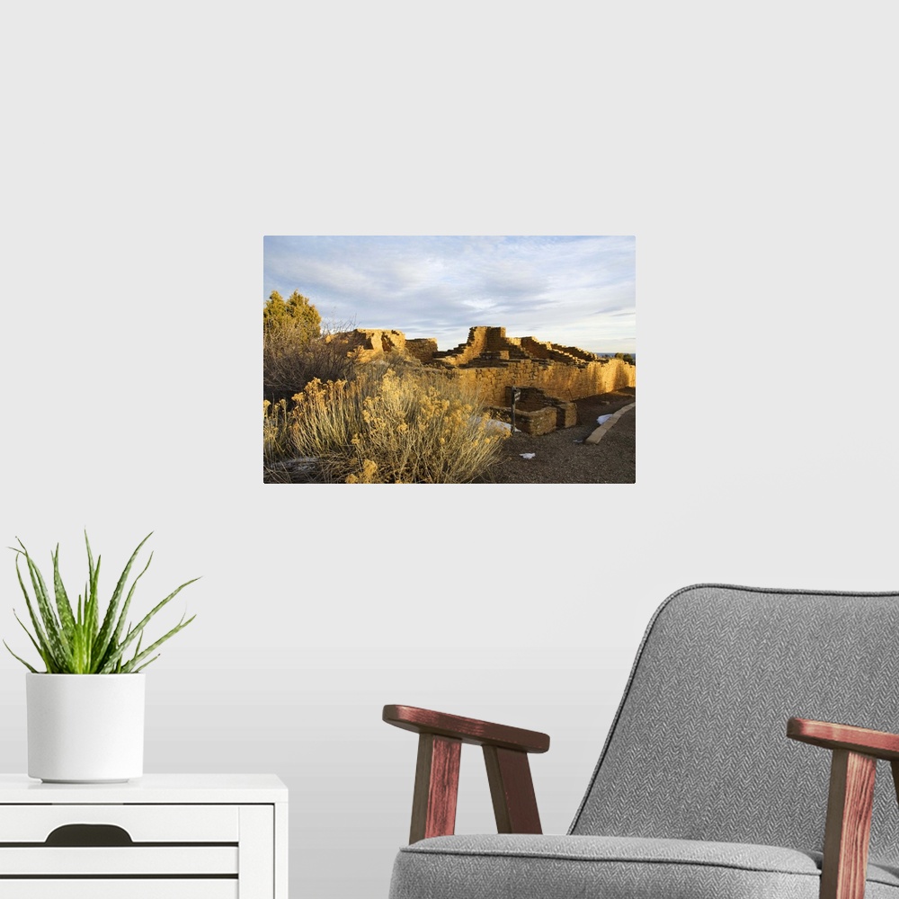 A modern room featuring Pueblo ruins, Mesa Verde National Park, Colorado