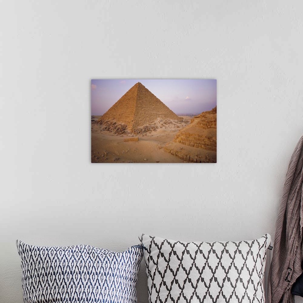 A bohemian room featuring Pyramid of Micerinus, Giza, Egypt, North Africa