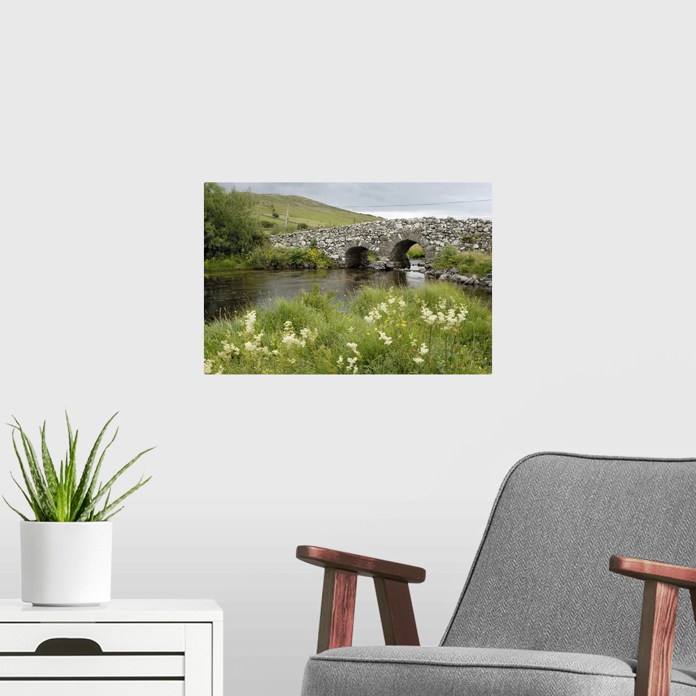 A modern room featuring Quiet Man Bridge, Connemara, County Galway, Connacht, Republic of Ireland