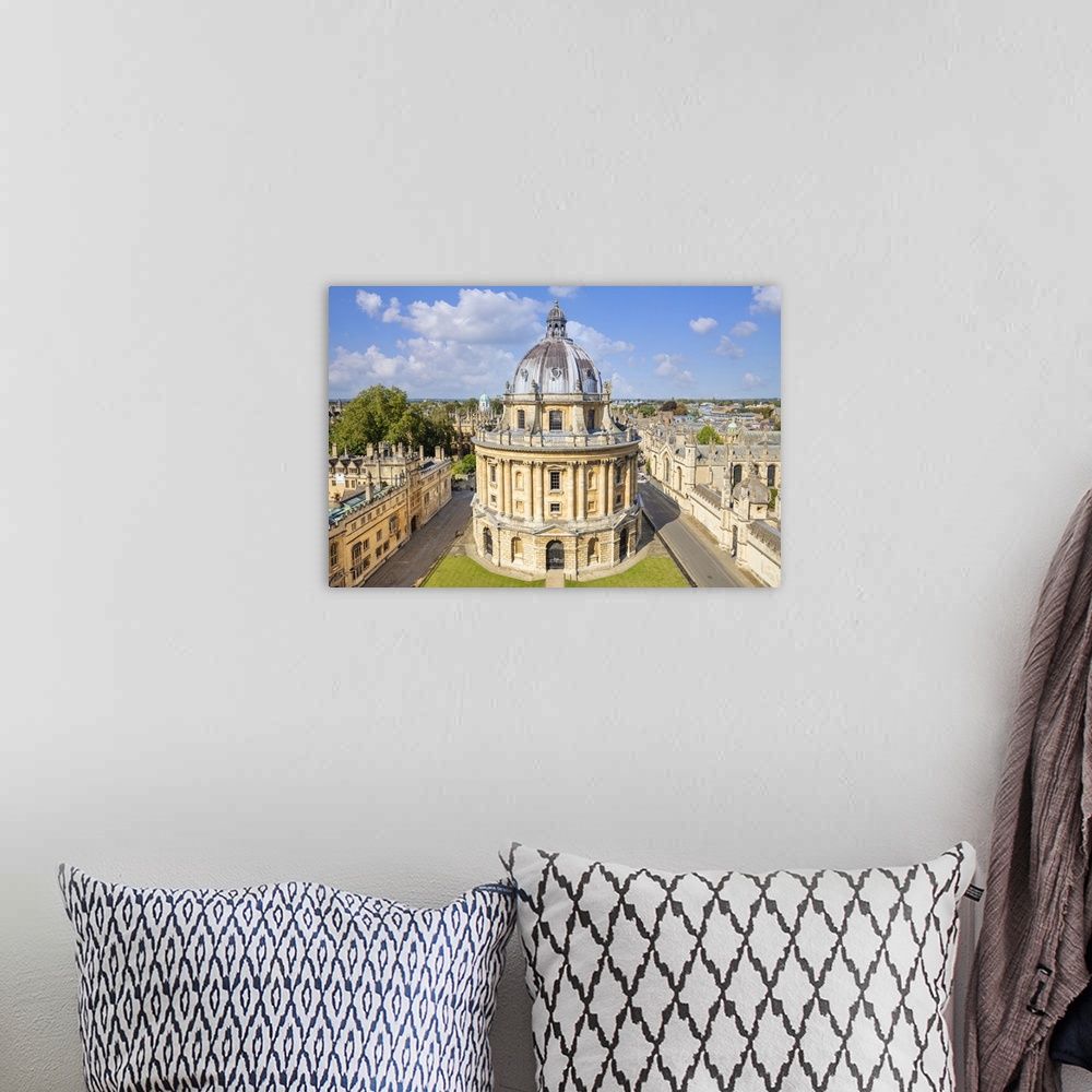 A bohemian room featuring Radcliffe Camera and walls of Brasenose College and All Souls College, Oxford University Oxfordsh...