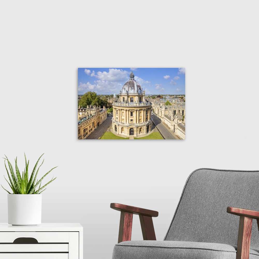 A modern room featuring Radcliffe Camera and walls of Brasenose College and All Souls College, Oxford University Oxfordsh...