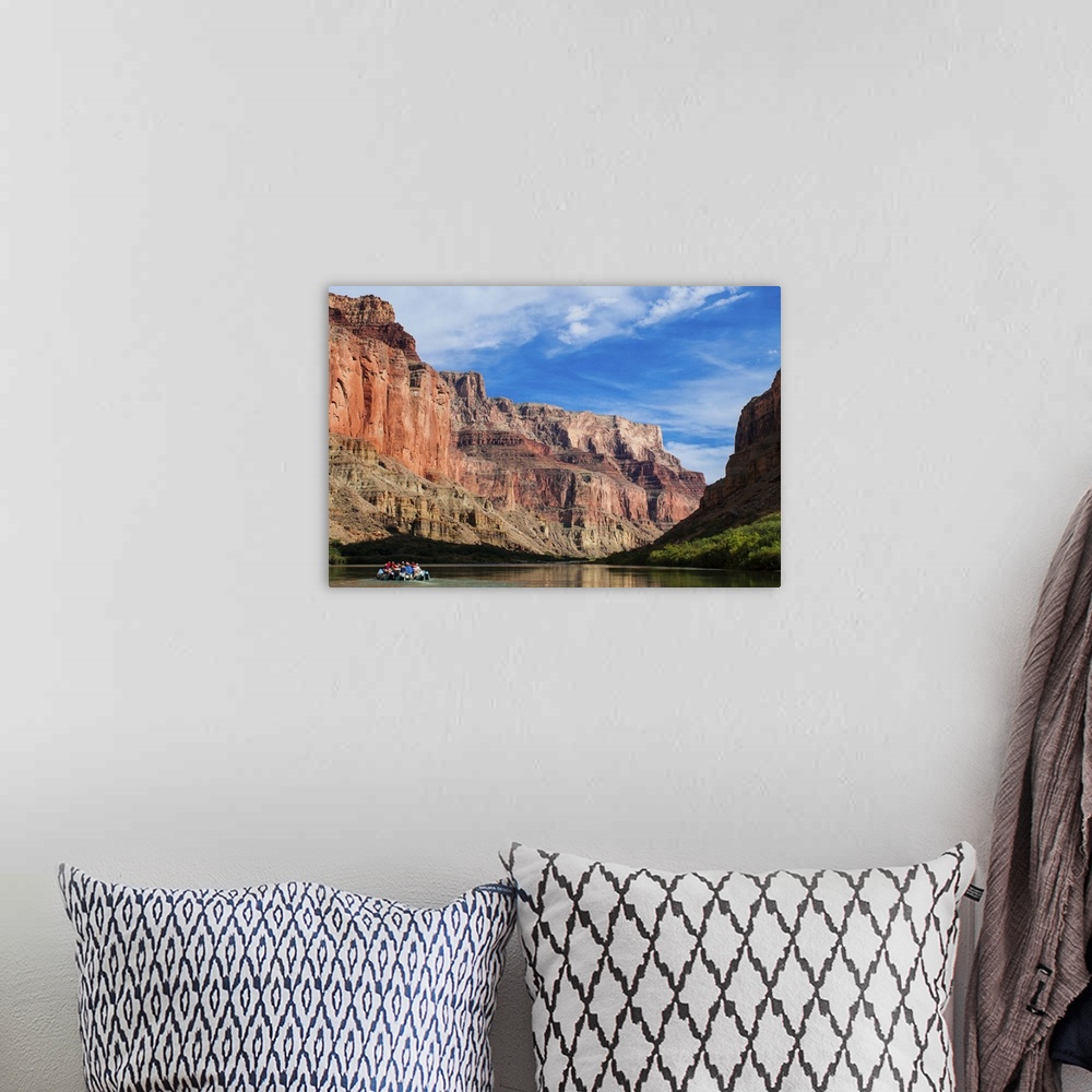 A bohemian room featuring Rafting down the Colorado River, Grand Canyon, Arizona