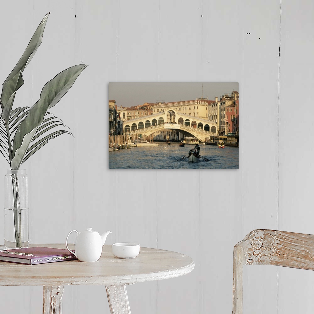 A farmhouse room featuring Rialto Bridge and the Grand Canal, Venice, Veneto, Italy