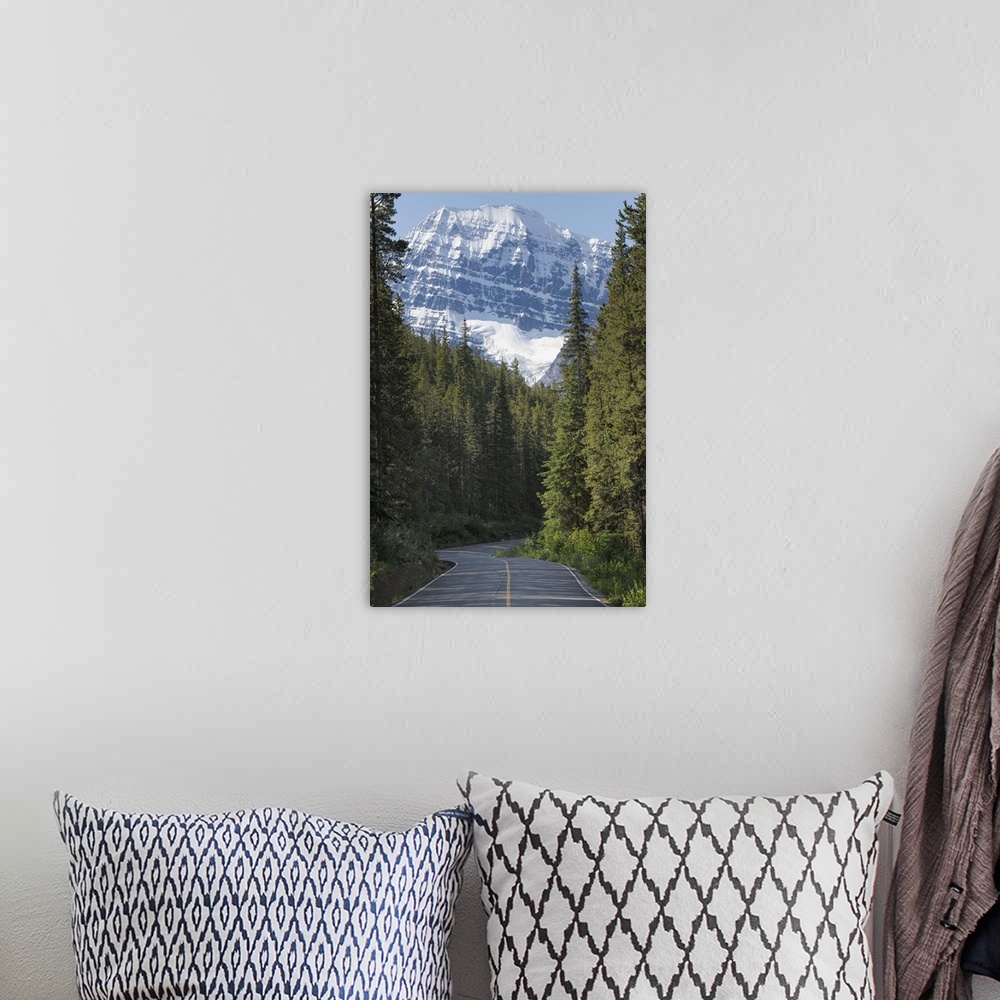 A bohemian room featuring Road to Mount Edith Cavell, Jasper National Park, Rocky Mountains, Canada