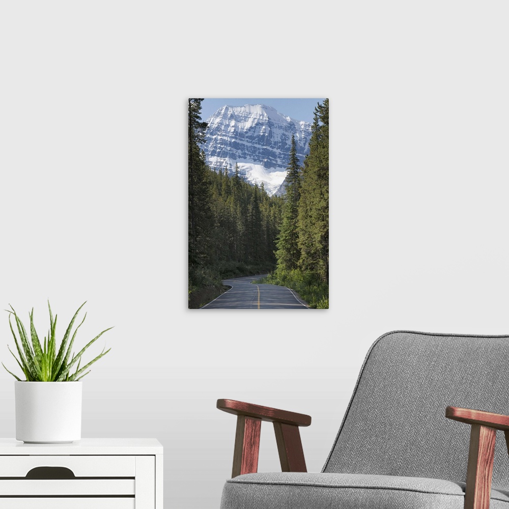 A modern room featuring Road to Mount Edith Cavell, Jasper National Park, Rocky Mountains, Canada