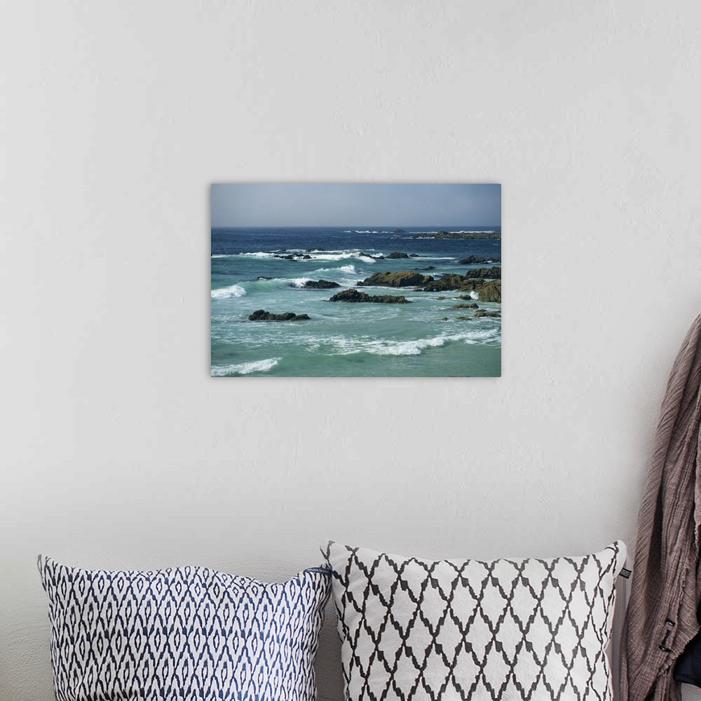 A bohemian room featuring Rocky coastline on the Monterey Peninsula, California, USA