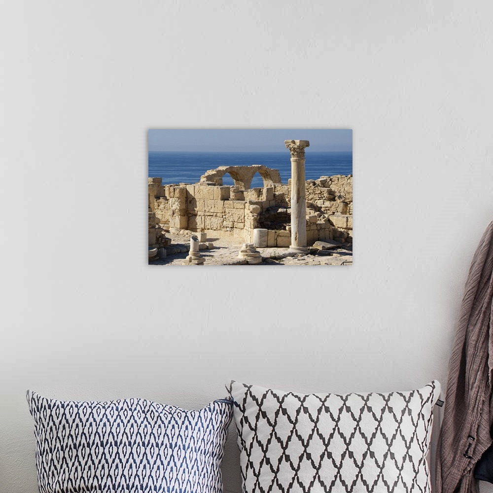 A bohemian room featuring Ruins of Kourion, near Episkopi, Cyprus, Europe