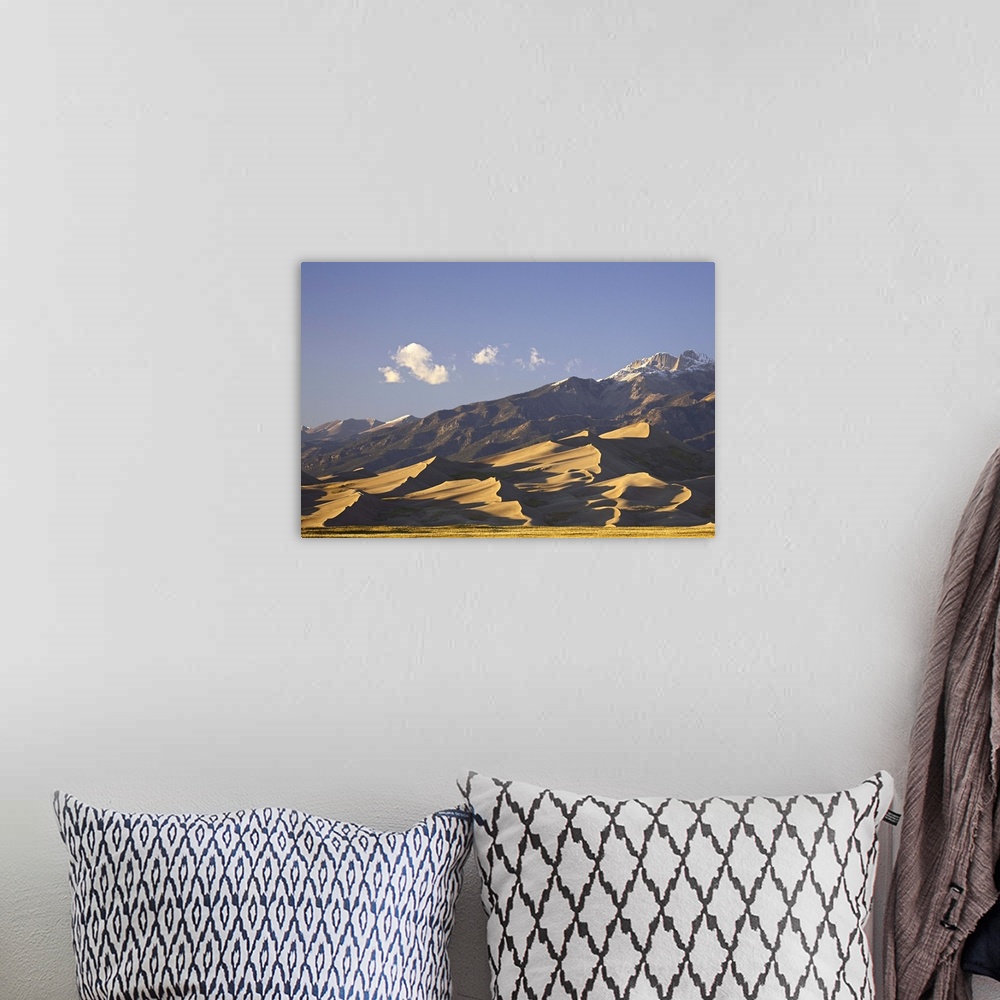 A bohemian room featuring Sand dunes at dusk, Great Sand Dunes National Park, Colorado