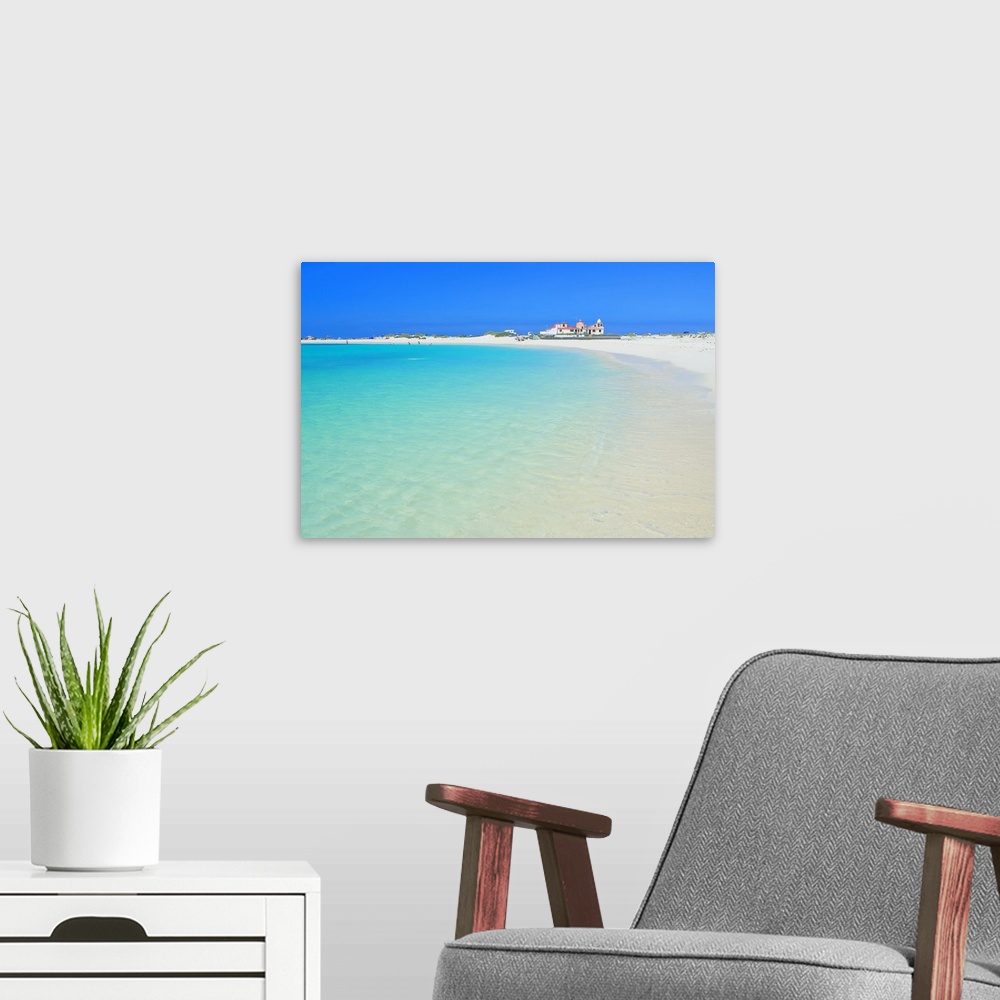 A modern room featuring Sandy beach, El Cotillo, Fuerteventura, Canary Islands, Spain, Atlantic, Europe