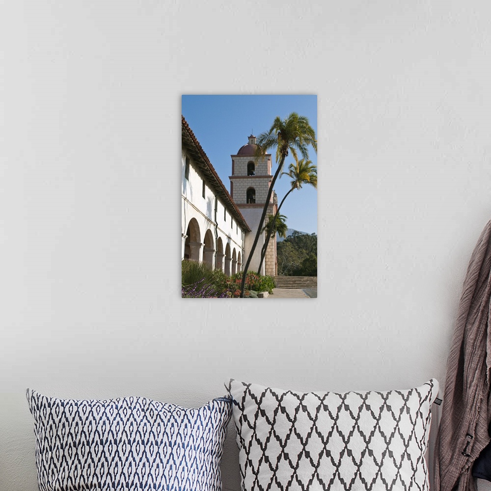 A bohemian room featuring Santa Barbara Mission, Santa Barbara, California