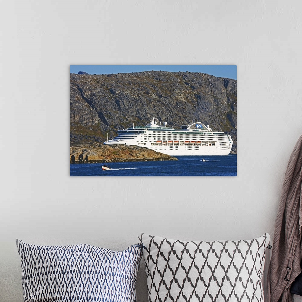 A bohemian room featuring Sea Princess cruise ship, Southern Greenland, Kingdom of Denmark