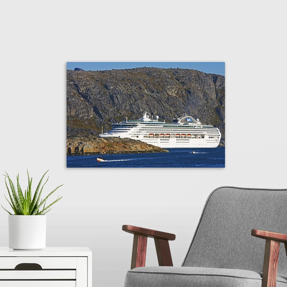 A modern room featuring Sea Princess cruise ship, Southern Greenland, Kingdom of Denmark