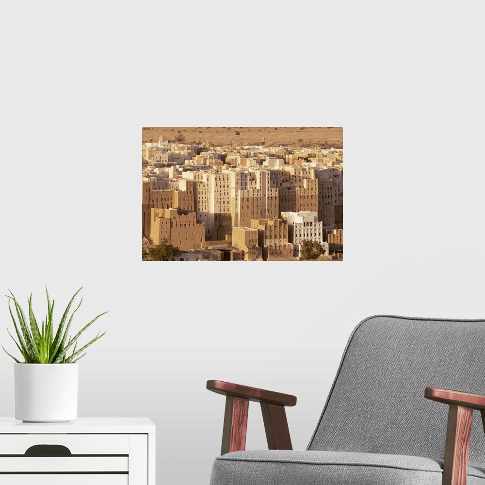 A modern room featuring Shibam, Hadramaut, Republic of Yemen