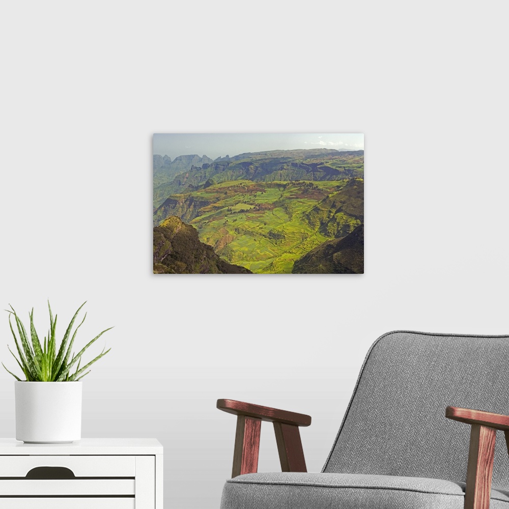 A modern room featuring Simien Mountains National Park, Ethiopia, Africa