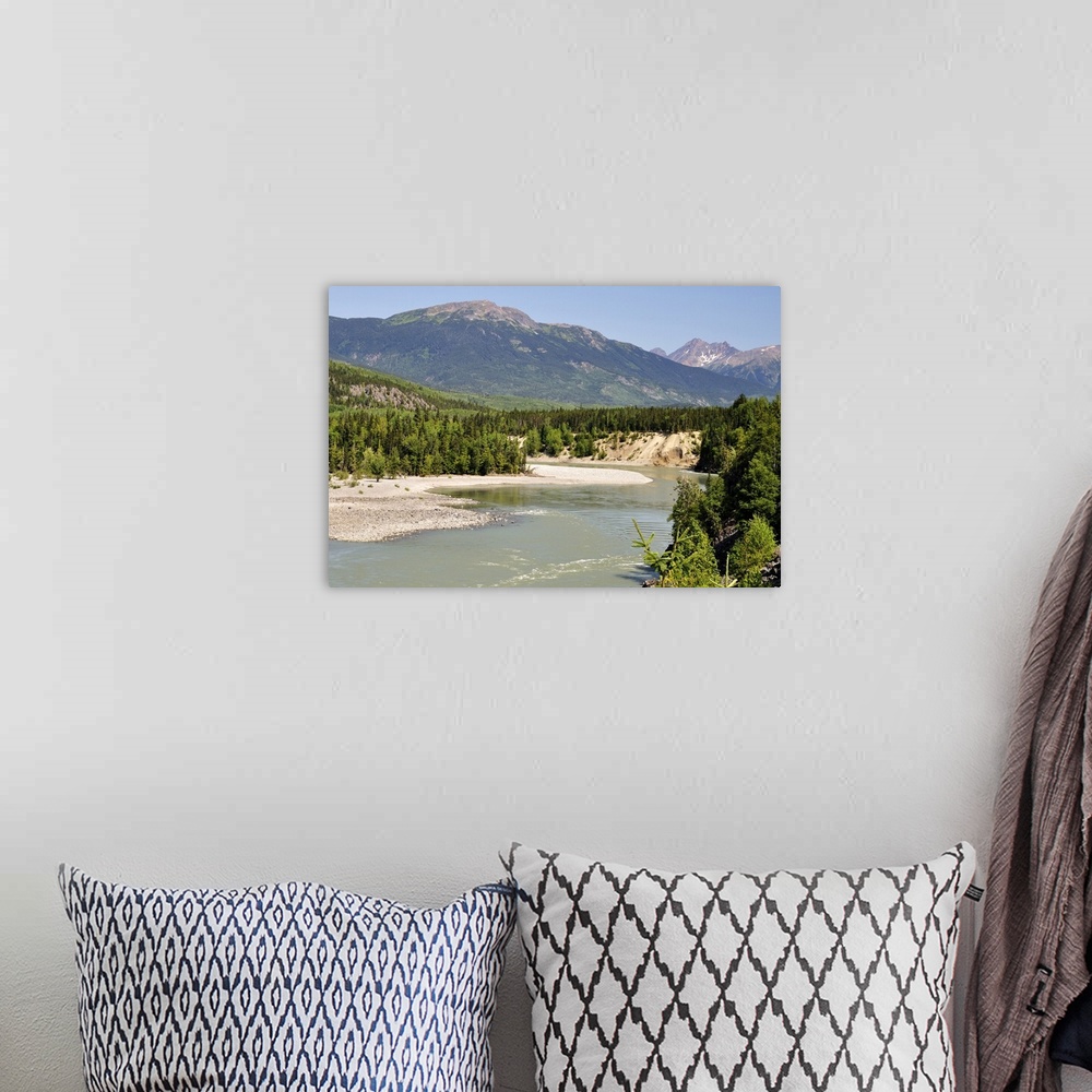 A bohemian room featuring Skeena River and Kitimat Ranges, British Columbia, Canada, North America