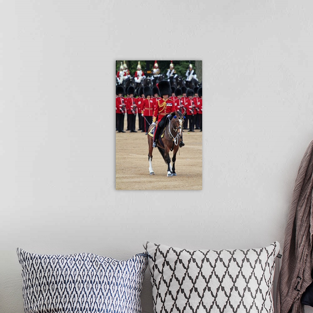 A bohemian room featuring Soldiers at Trooping the Colour 2012, The Queen's Birthday Parade, London, England