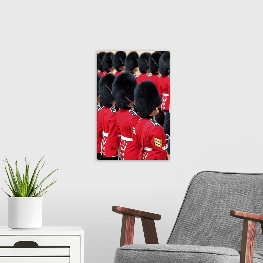 A modern room featuring Soldiers at Trooping the Colour, The Queen's Official Birthday Parade, London, England