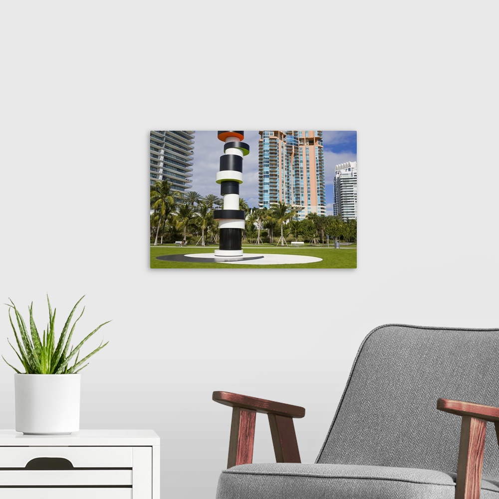 A modern room featuring South Point Park, Miami Beach, Florida, United States of America, North America