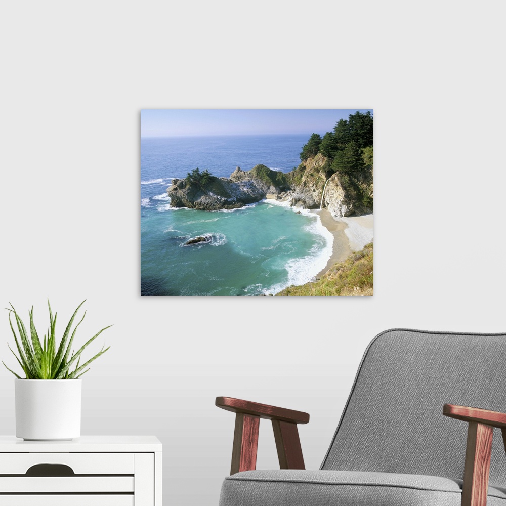 A modern room featuring Spectacular coastline, Julia Pfeiffer Burns State Park, Big Sur, California