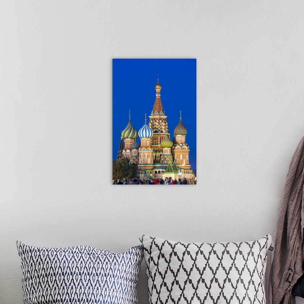 A bohemian room featuring St. Basils Cathedral in Red Square, UNESCO World Heritage Site, Moscow, Russia, Europe