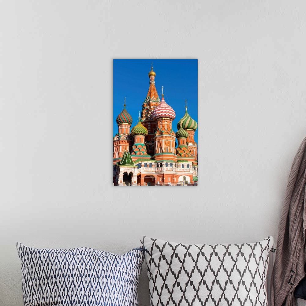 A bohemian room featuring St. Basil's Cathedral, Moscow, Russia