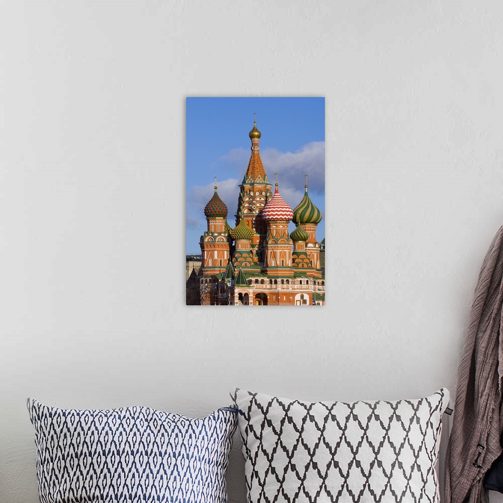 A bohemian room featuring St. Basils Cathedral Red Square Moscow Russia