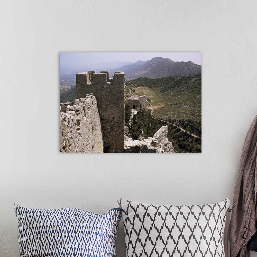 A bohemian room featuring St. Hilarion castle, North Cyprus, Cyprus, Europe