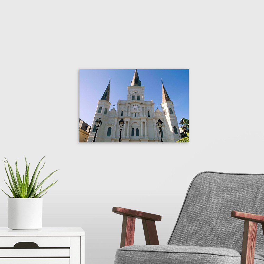 A modern room featuring St. Louis cathedral, Jackson Square, New Orleans, Louisiana