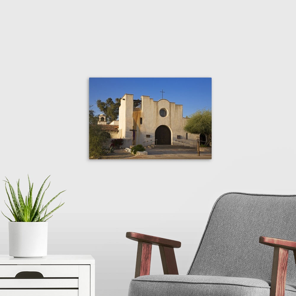A modern room featuring St. Philip's in the Hills Church, architect Josias Joesler, Tucson, Pima County, Arizona