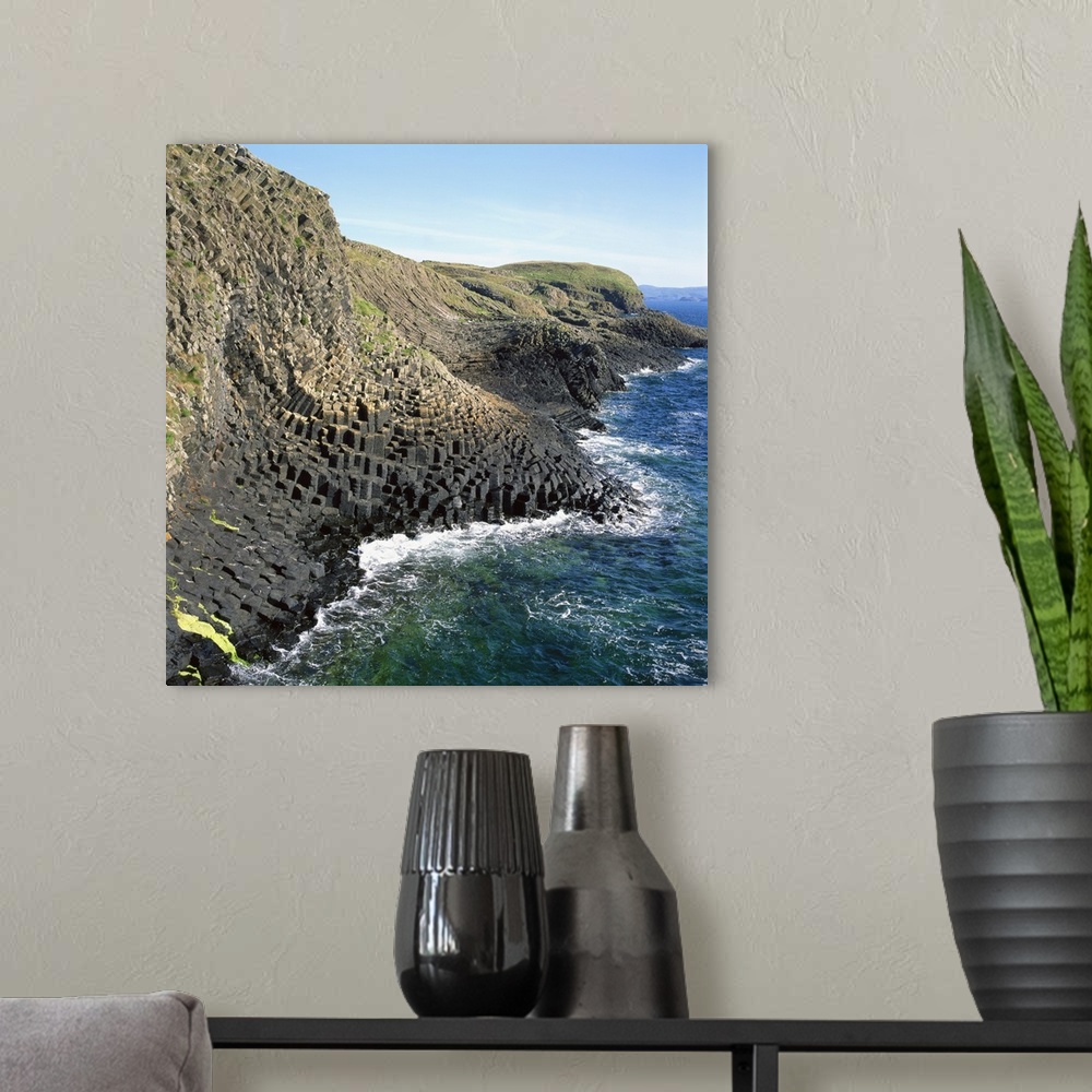 A modern room featuring Staffa, Inner Hebrides, Argyll and Bute, Scotland, United Kingdom, Europe