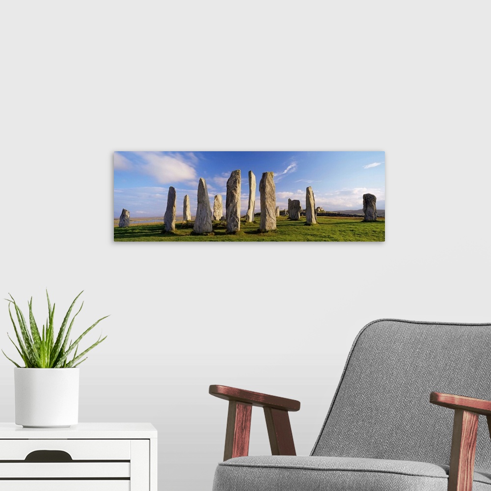 A modern room featuring Standing stones of Callanish, Isle of Lewis, Outer Hebrides, Scotland, UK