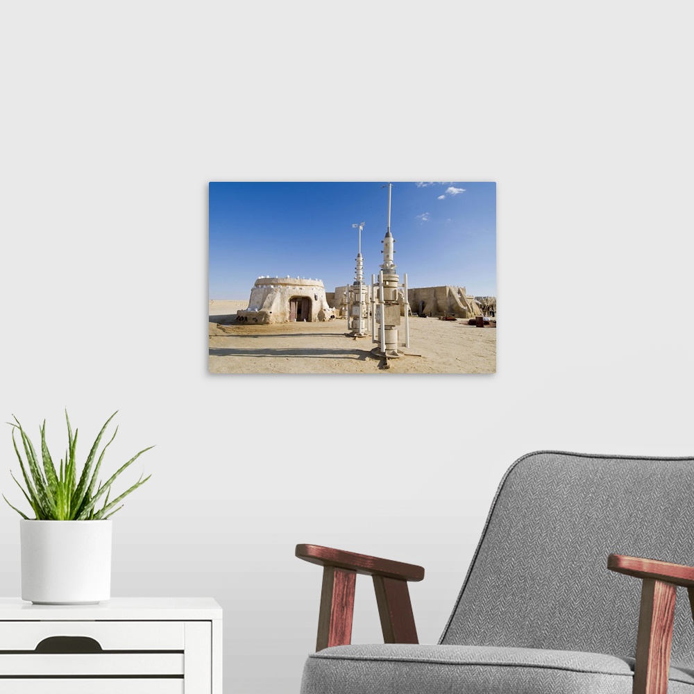 A modern room featuring Star Wars set, Chott el Gharsa, Tunisia, North Africa, Africa