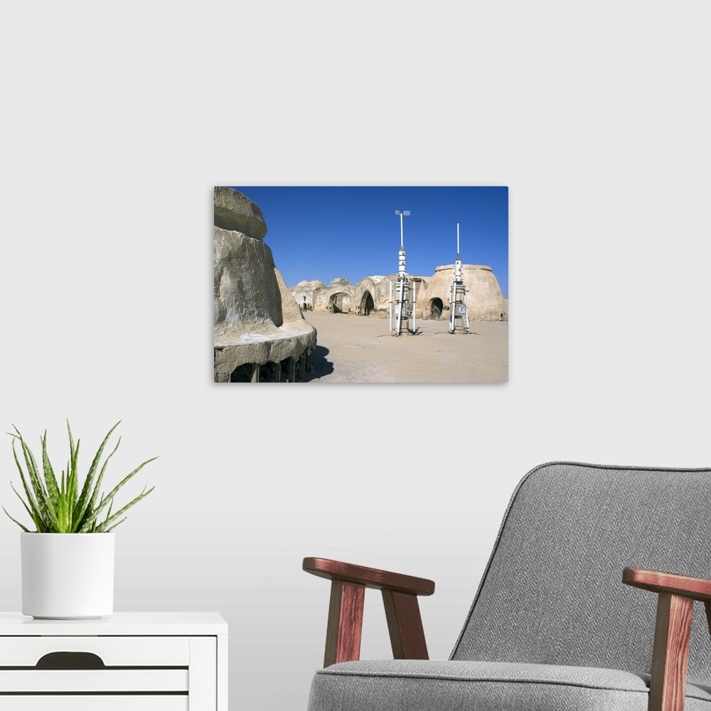 A modern room featuring Star Wars set, near Nefta, Tunisia, Africa