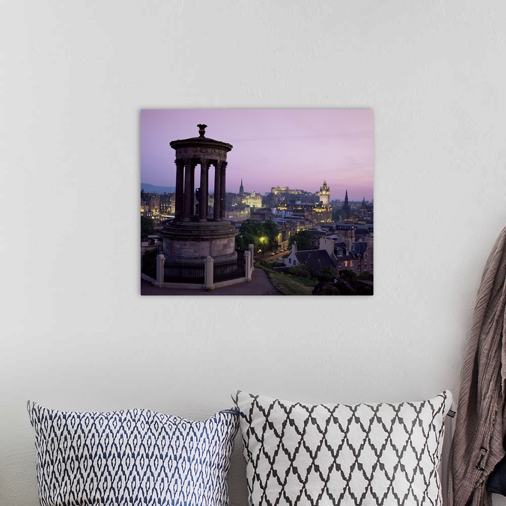 A bohemian room featuring Stewart monument and Princes Street, Edinburgh, Lothian, Scotland