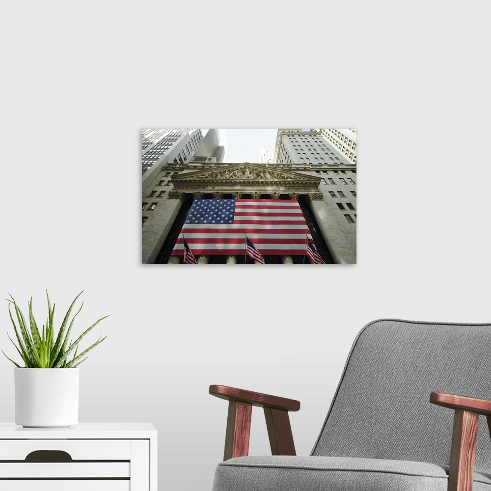 A modern room featuring Stock Exchange, Financial district, Lower Manhattan, New York City, New York