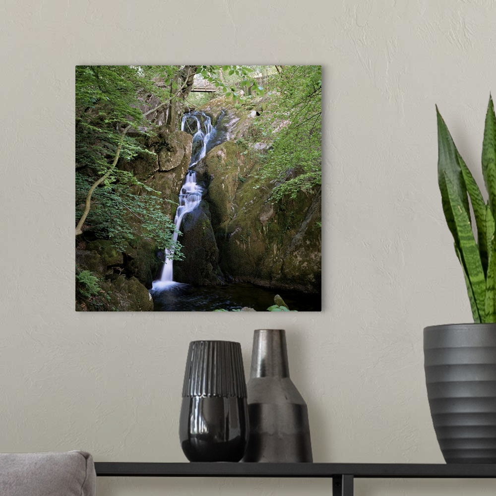 A modern room featuring Stock Ghyll Force, Ambleside, Lake District, Cumbria, England, UK