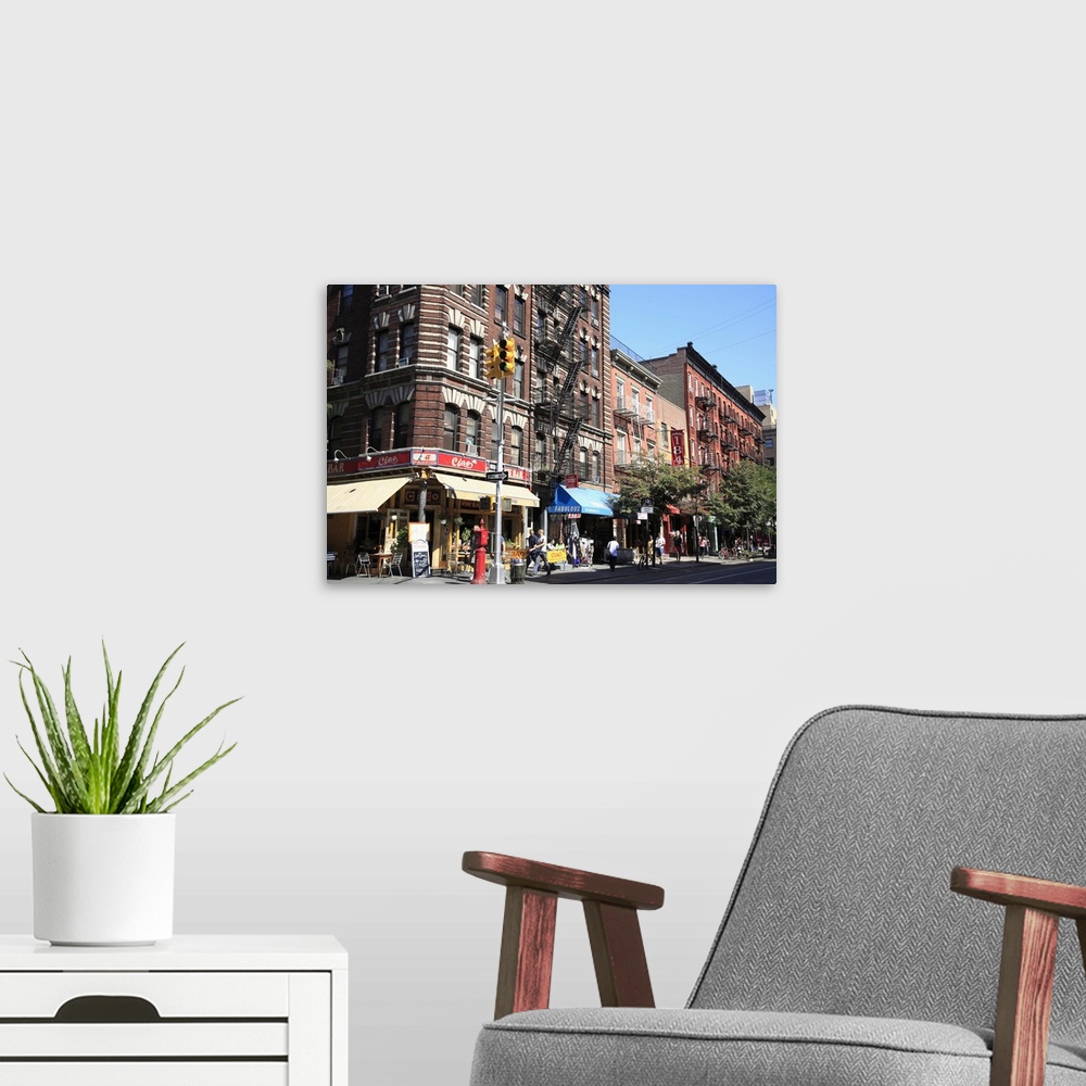 A modern room featuring Street scene, Greenwich Village, West Village, Manhattan, New York City