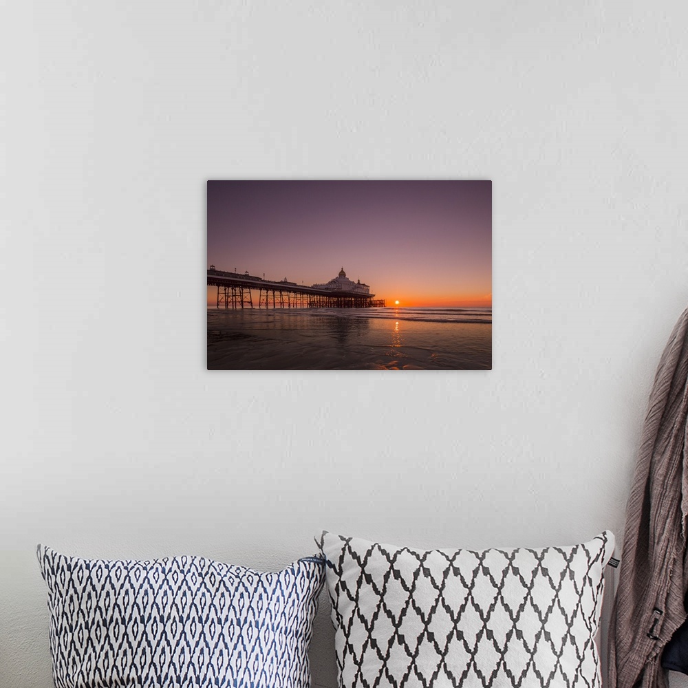 A bohemian room featuring Sunrise at Eastbourne Pier, Eastbourne, East Sussex, England, United Kingdom, Europe