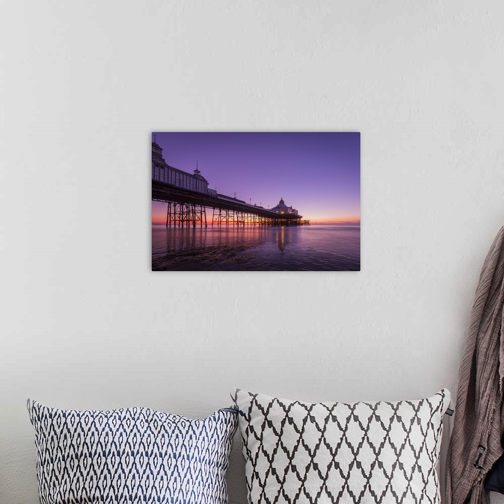 A bohemian room featuring Sunrise at Eastbourne Pier, Eastbourne, East Sussex, England, United Kingdom, Europe