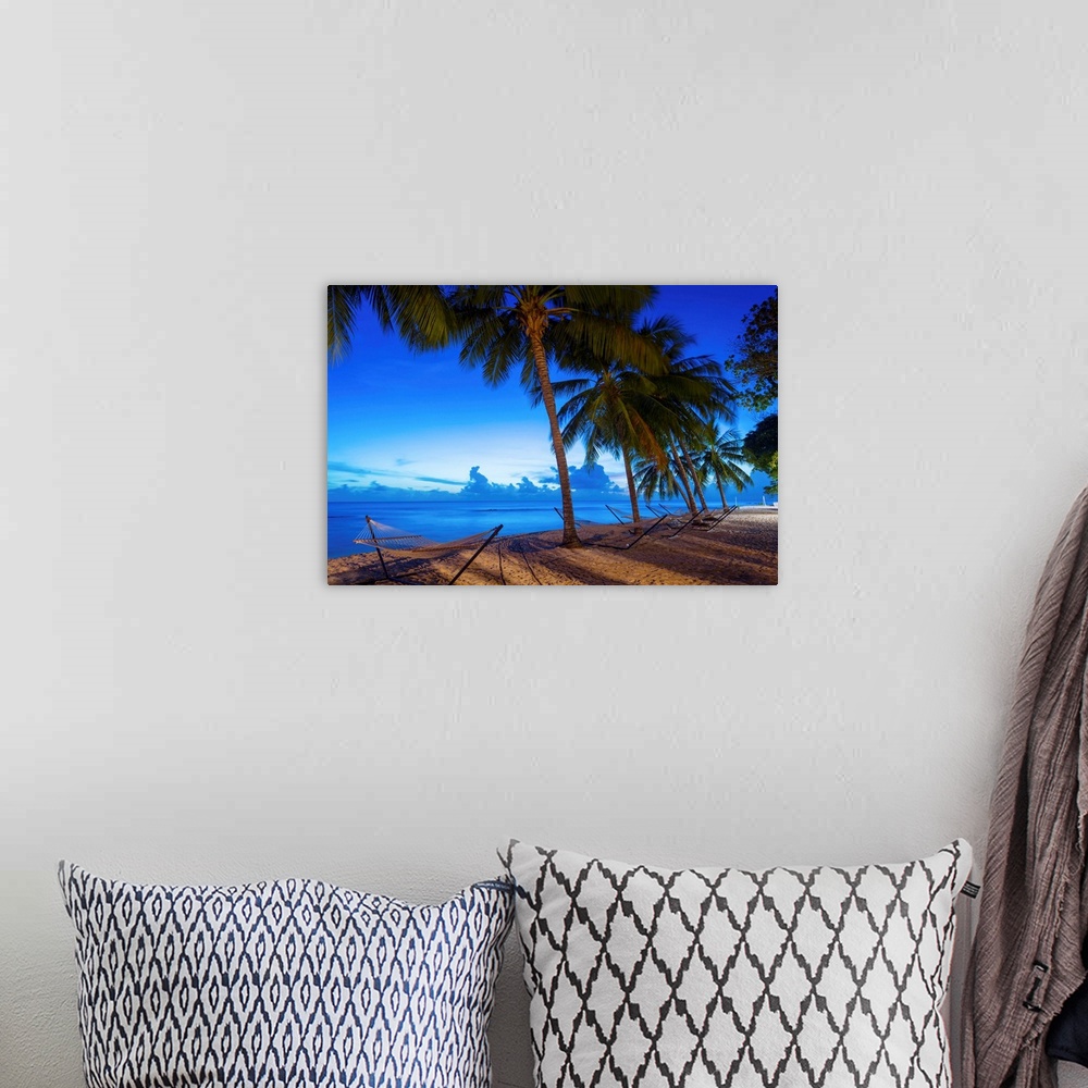 A bohemian room featuring Sunset at Savannah Beach, Christ Church, Barbados, West Indies, Caribbean, Central America