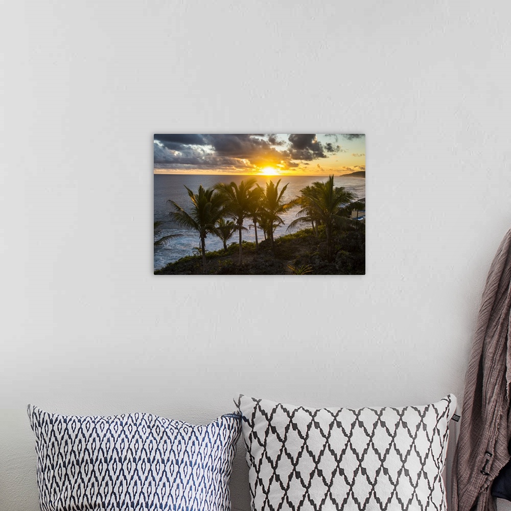 A bohemian room featuring Sunset in Niue