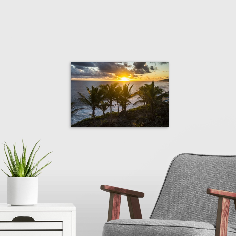 A modern room featuring Sunset in Niue